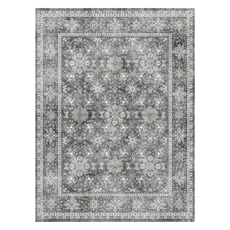 Large Washable Non-Slip Indoor Area Rug - Soft Tear-Resistant Carpet for Bedroom Living Room Kids Office