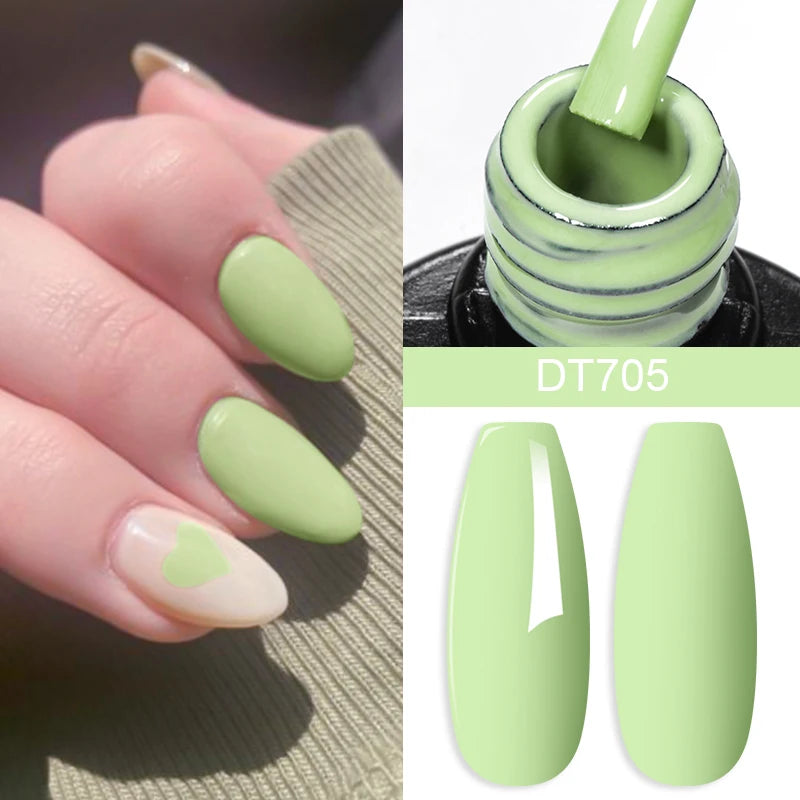 7.3ml Nail Gel Polish Kit Semi Permanent Manicure DIY Nail Supplies Base Top Coat