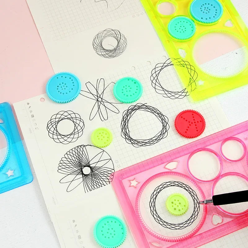 Kids Drawing Stencil Set with Animal Themes for Art & Craft Projects