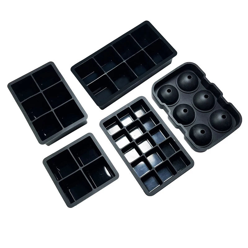 Silicone Ice Cube Tray 15-Grid Square Ice Mold Reusable for Whiskey Cocktails