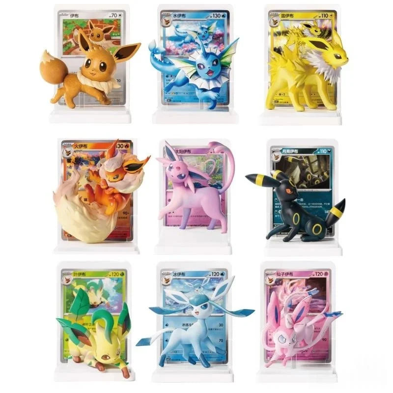 Collectible Trading Card Game Figure Set Eevee Illustration Series - Surprise Toys