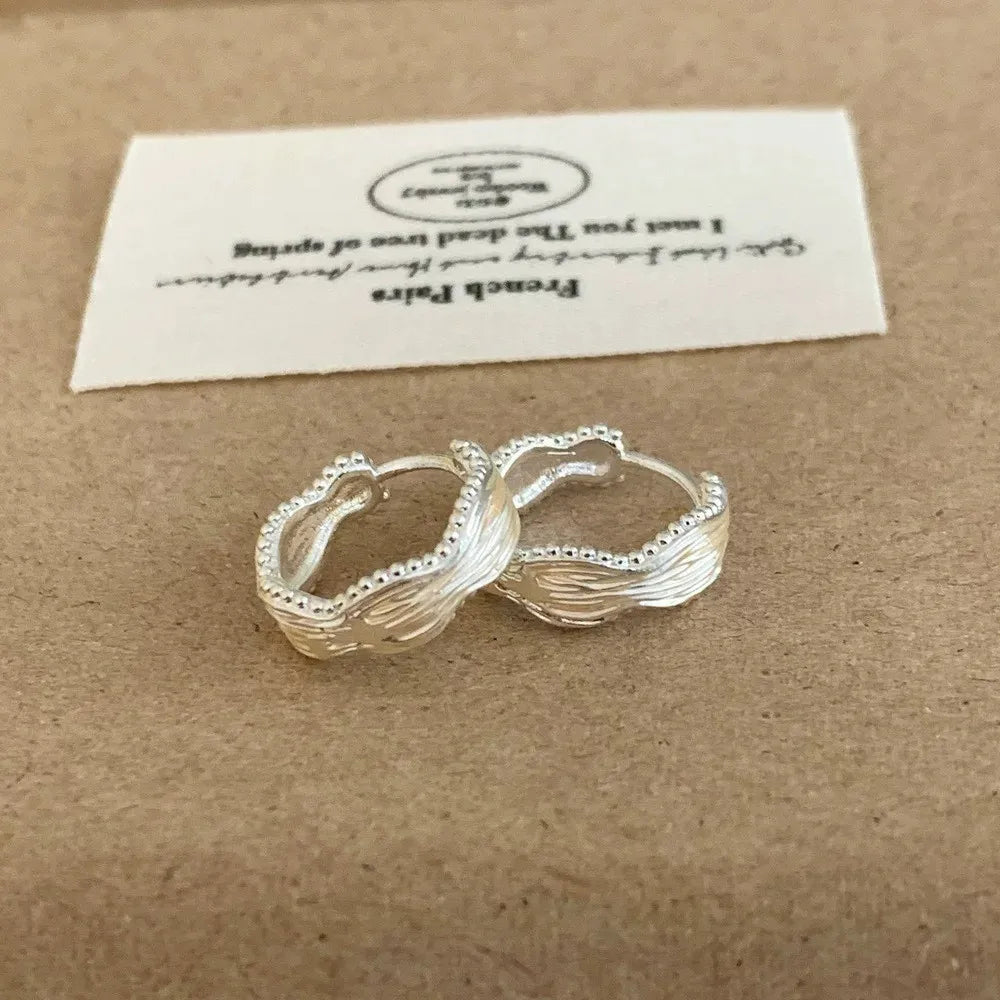 Sterling Silver Geometric Stud Earrings for Women - Versatile Jewelry Gift