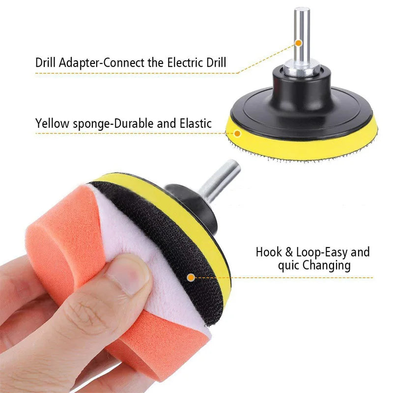 Car Polishing Pad Wool Sanding Disc for Waxing & Scratch Removal, Multiple Sizes