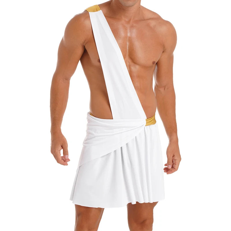 Greek God Costume Skirt for Men - Halloween Party Cosplay Knight Warrior Outfit