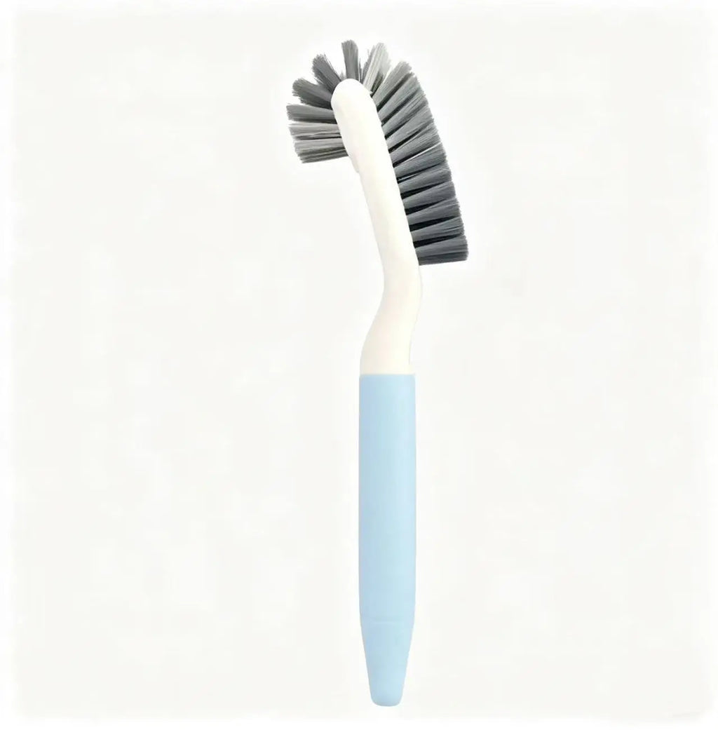 Long Handle Double Head Shoe Brush with Soft & Hard Bristles 360° Cleaning