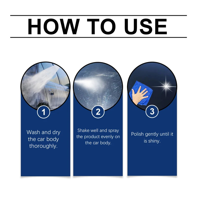 Car Coating Spray Hydrophobic Protection for All Vehicle Types - 120ml