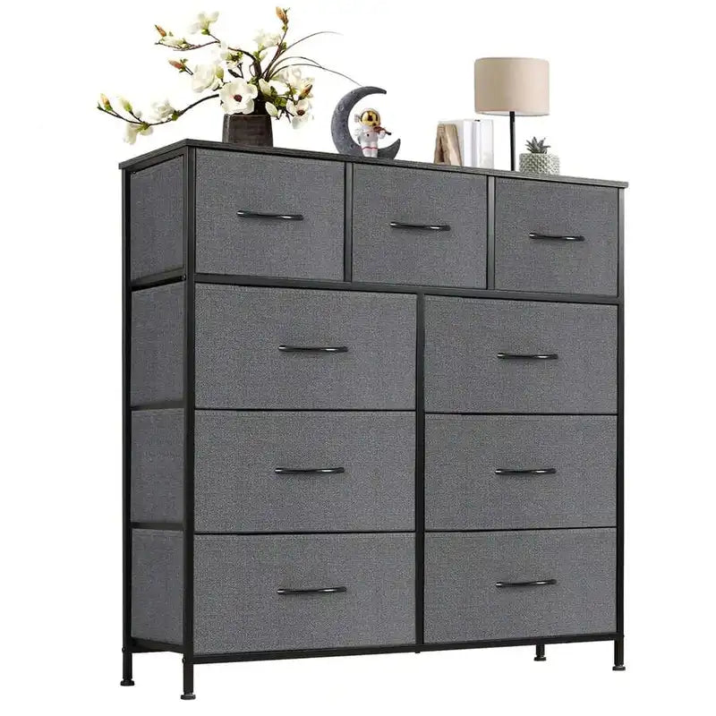 9 Drawer Fabric Dresser Storage Cabinet for Bedroom Living Room Home Office