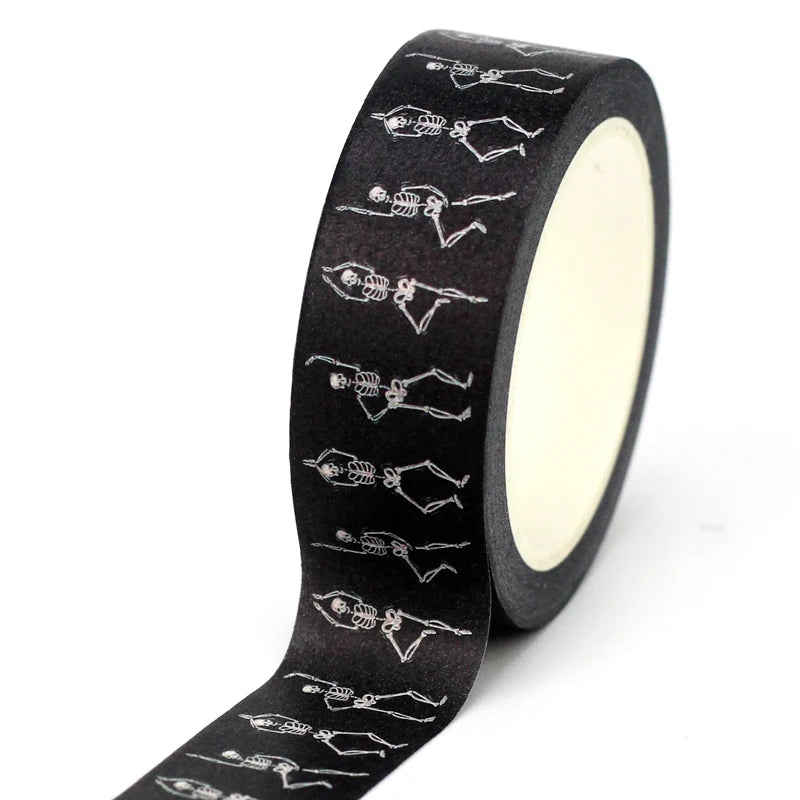 Decor Washi Tape Set 10M for Scrapbooking & Stationery - Halloween Skull Cat