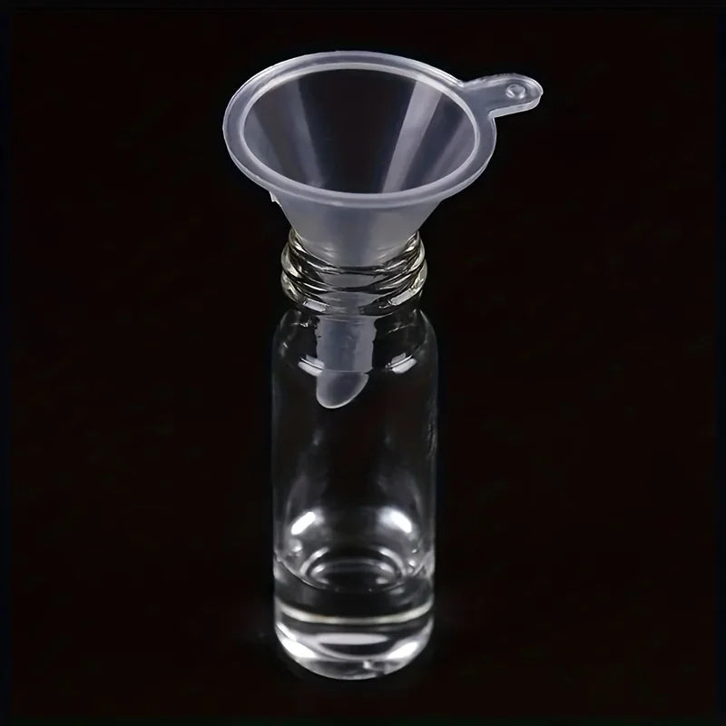 Mini Transparent Plastic Funnels Set for Liquid Filling Perfume Oil Crafts