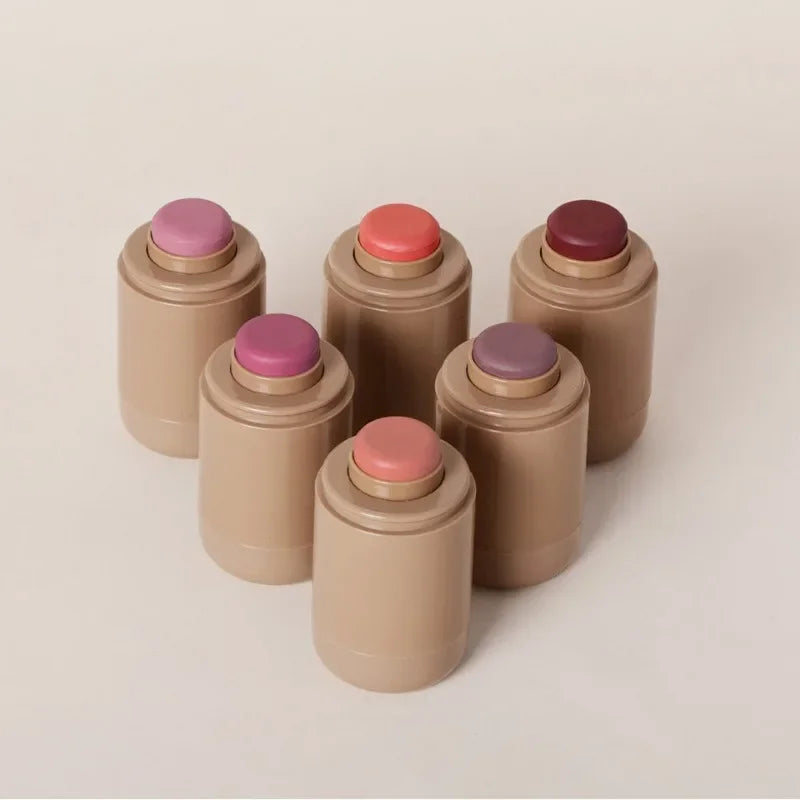 Creamy Blush Stick for Natural Cheek Color, Long-Lasting Matte Lip & Cheek Tint