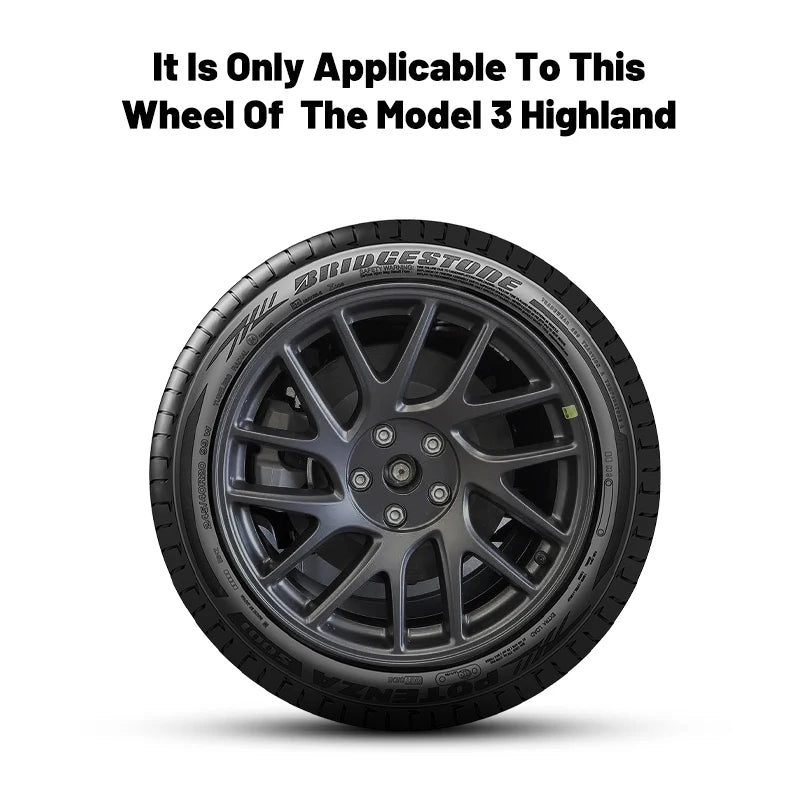 Set of 4 18-Inch Turbine Style Wheel Covers for Tesla Model 3 Highland
