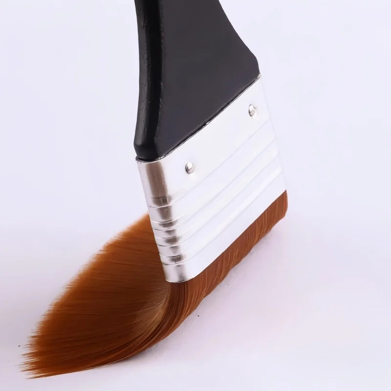 Nylon Painting Brush Set - Hand-Painted Acrylic, Oil & Gouache Brushes