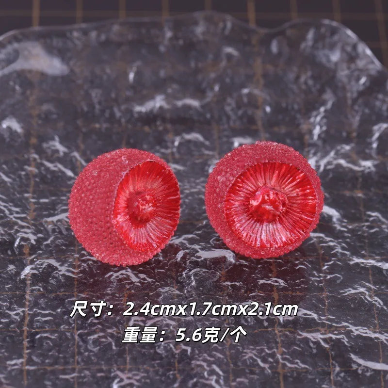 10pcs Transparent Bayberry Lemon Fruit DIY Car Decor Ornaments