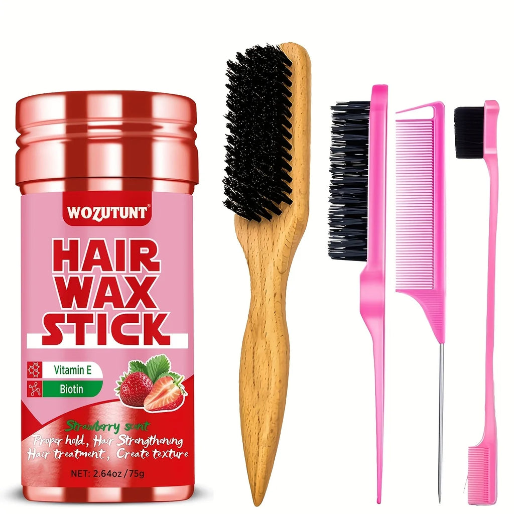 Hair Styling Wax Stick - Moisturizing Smoothing Solid Hair Pomade for Texture & Fixing