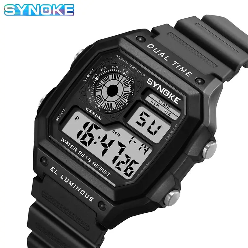 Military Digital Sports Watch Waterproof Luminous Chronograph for Men