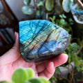 Bohemian Rainbow Labradorite Crystal Sculpture - Iridescent Gemstone Art