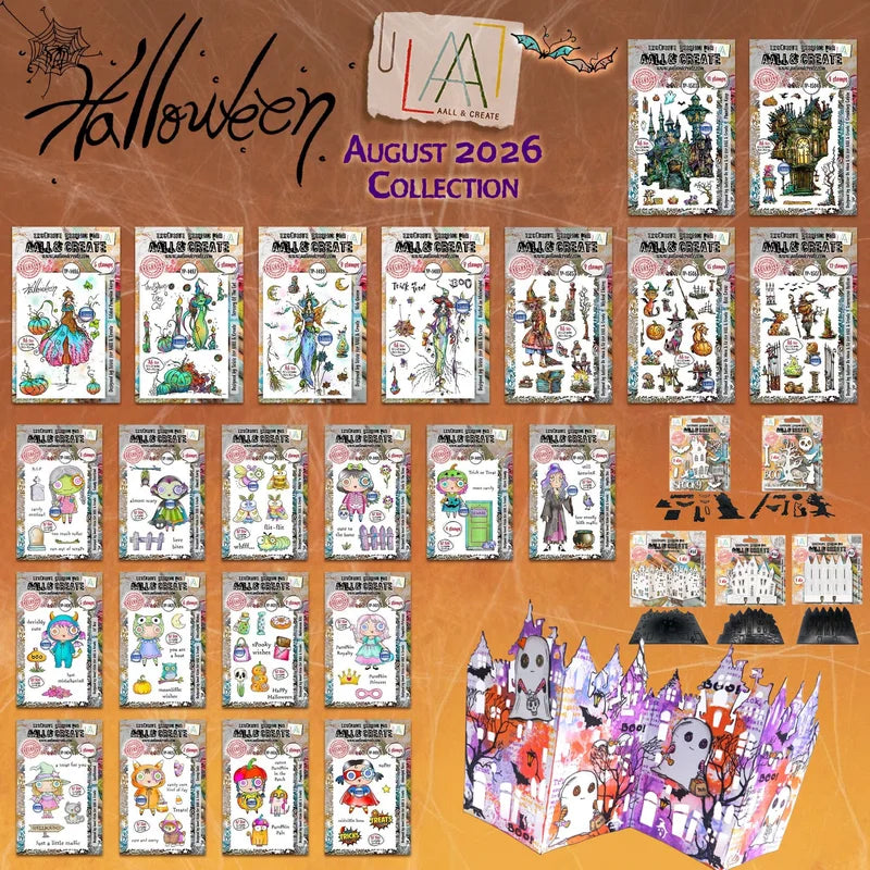 Halloween Scrapbooking Dies and Stamps Set for Card Making and Crafts