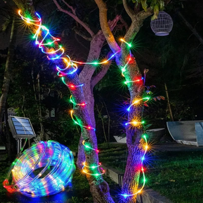 Outdoor Waterproof Solar String Lights for Garden & Holiday Decoration