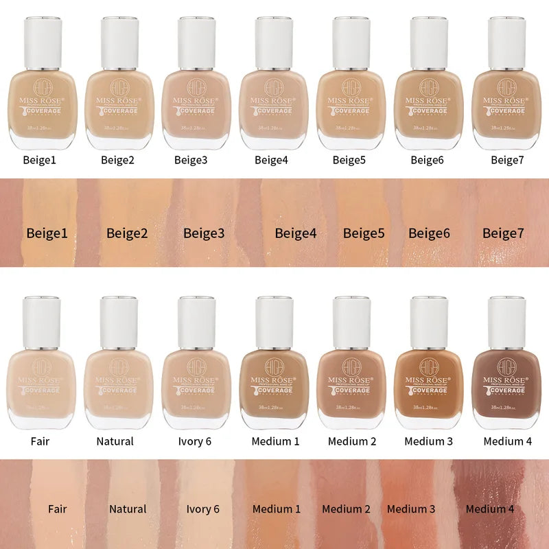 Lightweight Foundation & Concealer Cream for Brightening & Even Skin Tone - All Colors