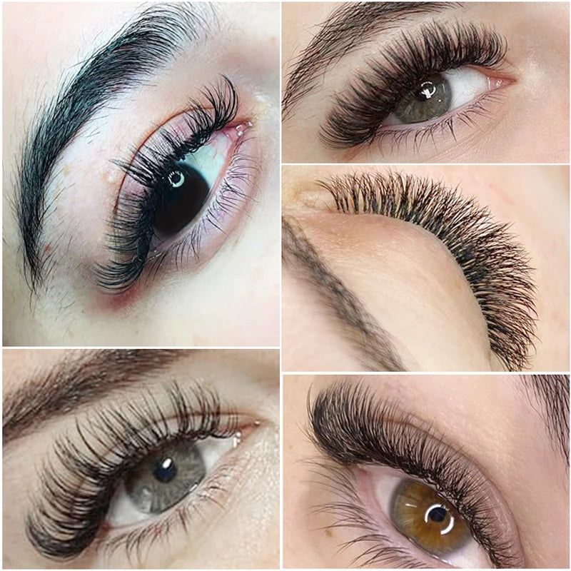 Matte Classic Lash Extensions 7-16mm D+ Curl Premium Silk Eyelashes - Professional Supplies