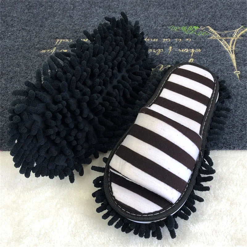 Multifunction Floor Cleaning Slippers Open-Toe Mop Shoes for Home Use