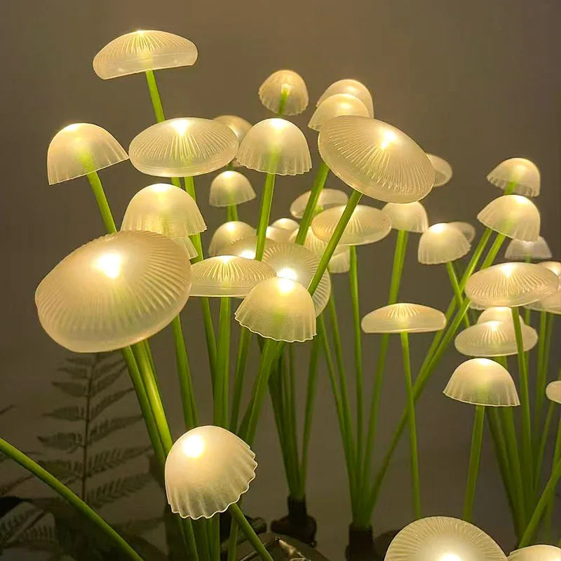Solar Garden Pathway Lights Waterproof Outdoor Mushroom LED Decor Set