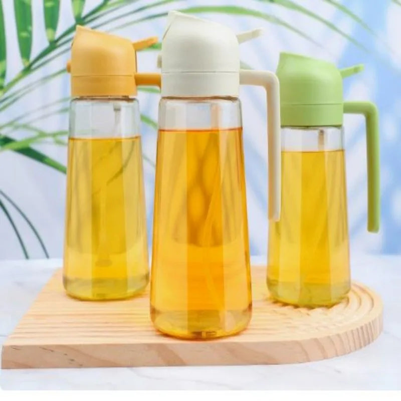 Glass Oil Sprayer Mister for Cooking - 16oz/470ml Food-Grade Dispenser with Drip-Free Pouring