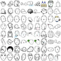 72 Sheets Waterproof Cat Eye Stickers for Water Cups, Phones & Laptops - Cute Animal Decor