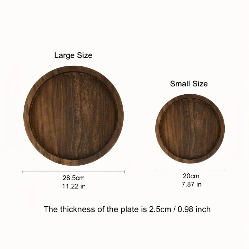 Rustic Wooden Serving Tray for Candles Vases & Centerpieces - Home Decor