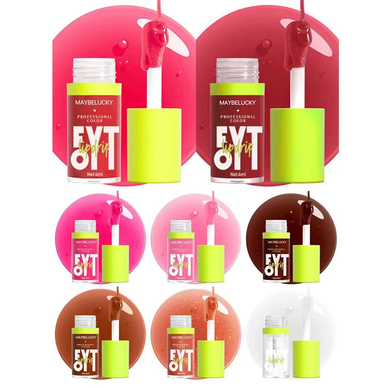 8 Colors Lip Gloss Set - Plumping, Moisturizing, Long-Lasting Lip Oil