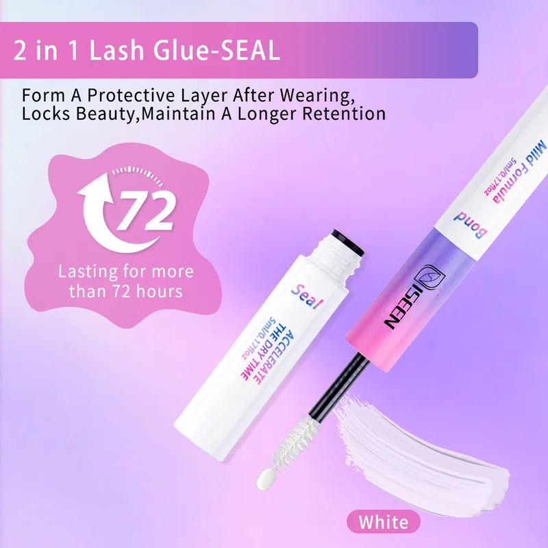 DIY Lash Clusters Kit with Bond, Seal, Tweezer & Remover - Multiple Colors