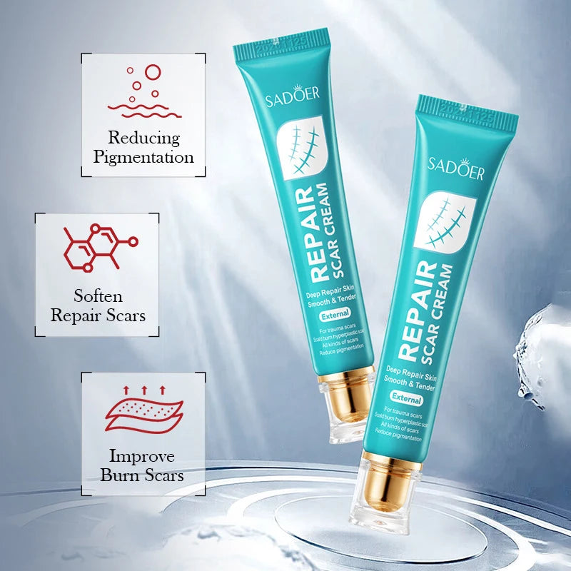 Scar Repair Cream for Skin Wounds and Scars - Moisturizing Rejuvenating Gel