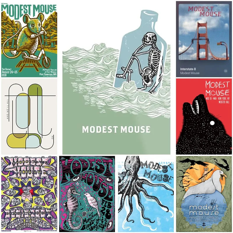 Modest Mouse Band Wall Art Canvas Prints - Modern Home Decor