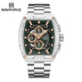Luxury Men's Quartz Tonneau Watch with Chronograph and Water Resistance
