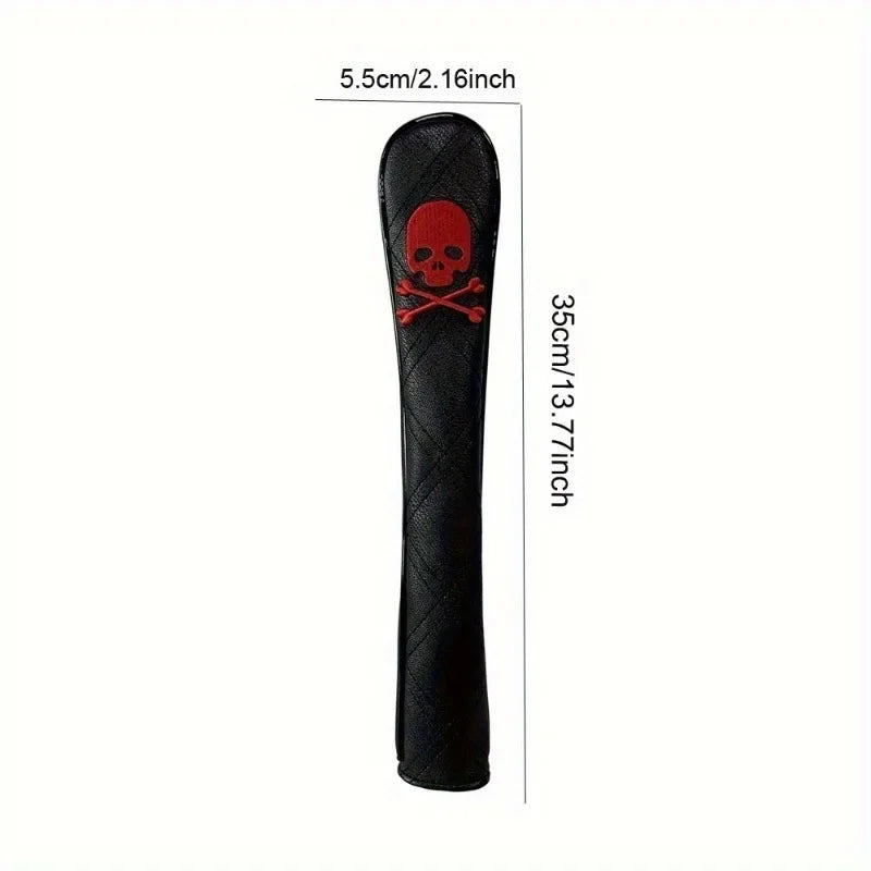 Golf Skull Head Cover Rods Holder - Creative Golf Accessory Set, Multiple Colors