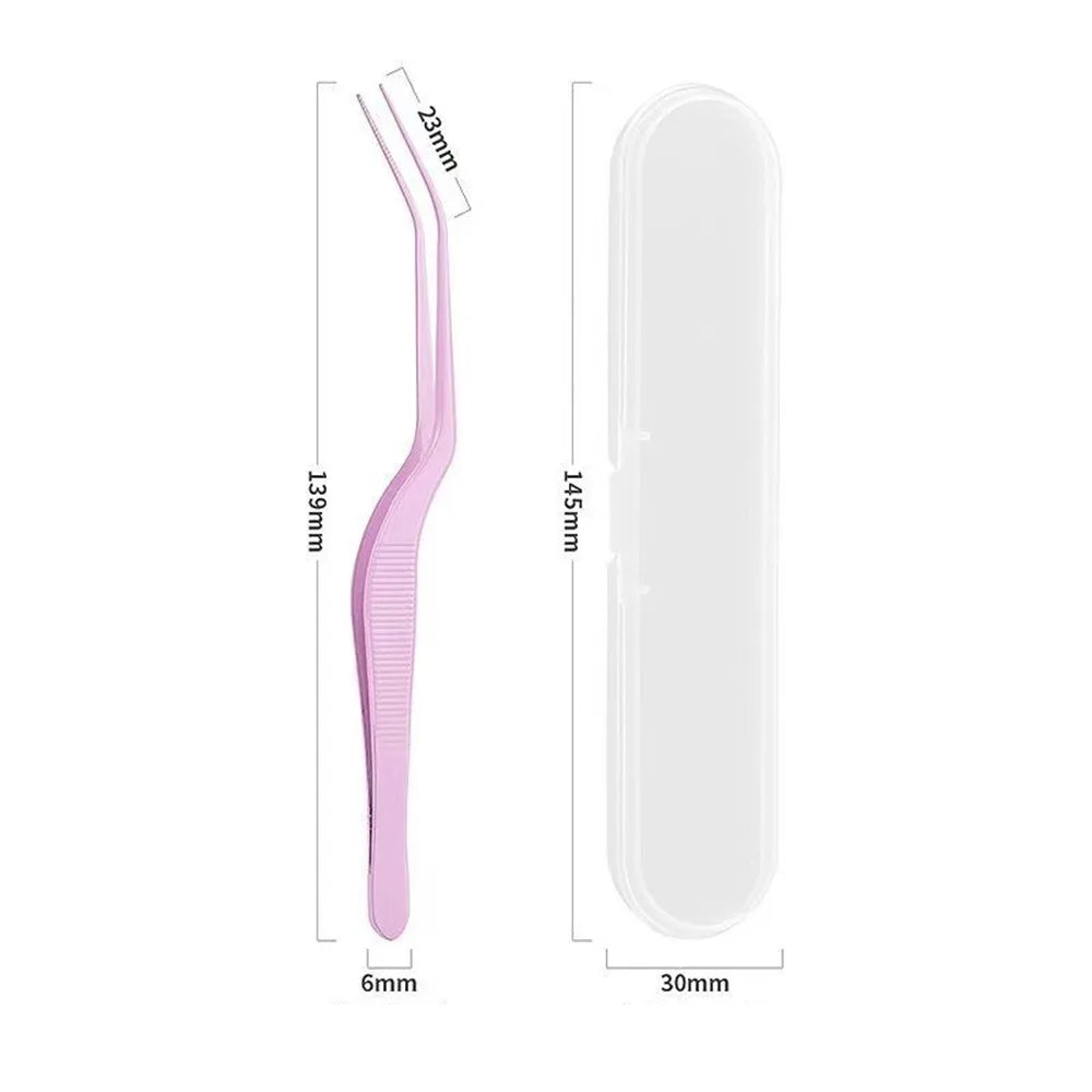 Stainless Steel Bead Picking Tweezers Anti-Static Precision 2.6mm for False Eyelash Application