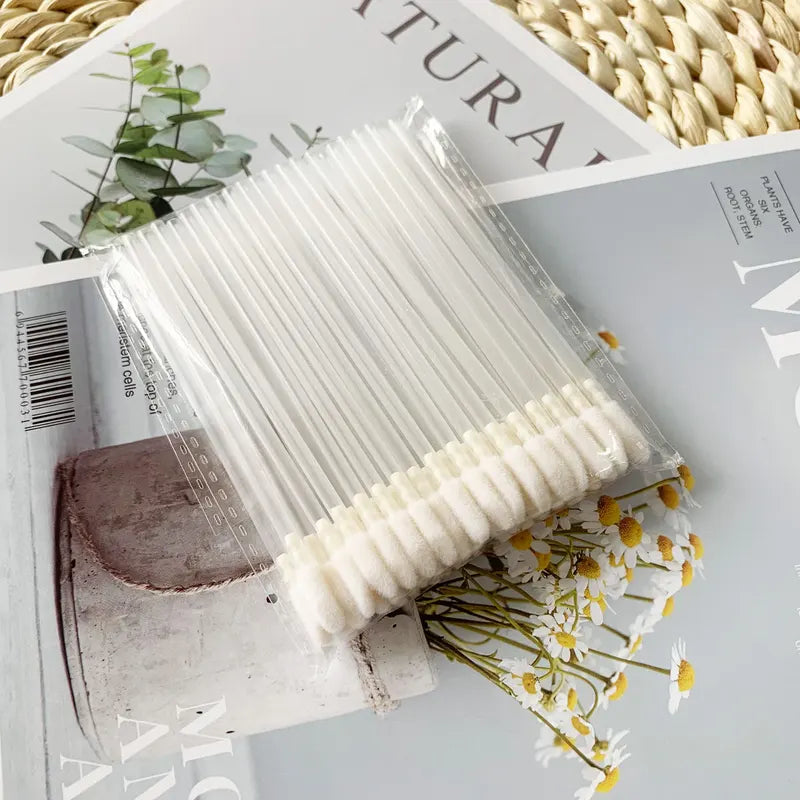 Disposable Lip & Lash Brush Set - Makeup Applicators for Eyelash Extension Tools, 100/500pcs