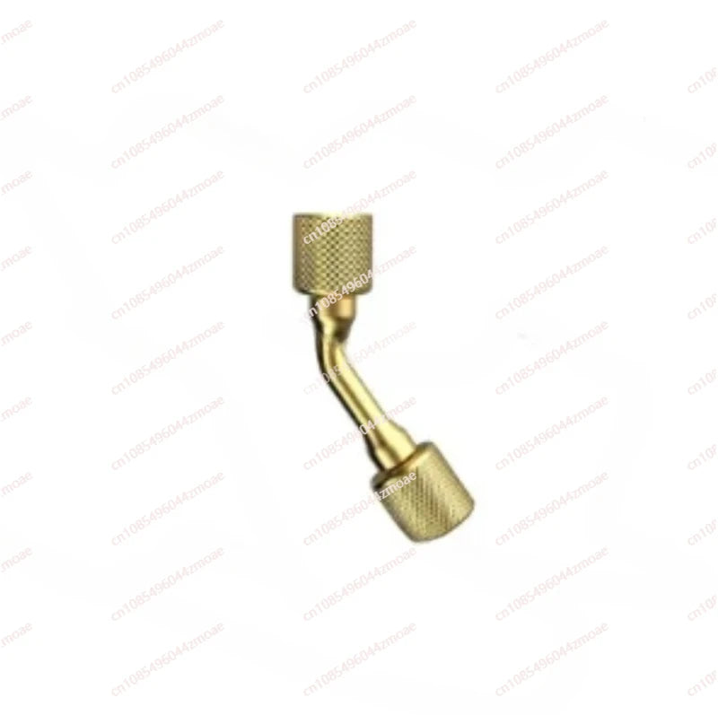 Mini Three-Way Valve Vacuum Gauge Adapter for Refrigeration Systems