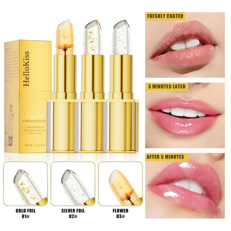 Color-Changing Lipstick for Women Moisturizing Long-Lasting Non-Sticky Lip Balm