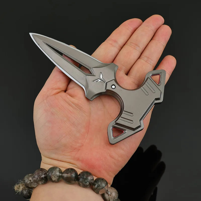 14cm All-Metal Toy Knife Model Craft Ornament for Outdoor Play - Unsharpened