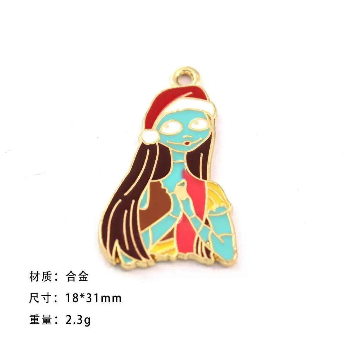 10 Pcs Cartoon Halloween Charm Pendants for DIY Jewelry Making Enamel Craft Supplies