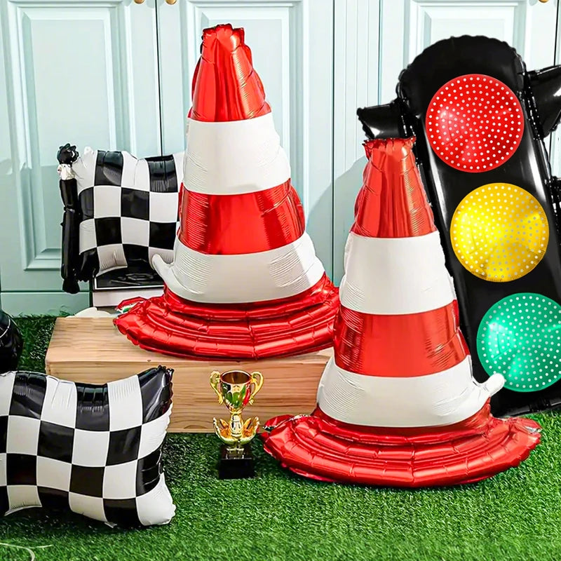 Racing Theme Balloon Set for Birthday Party Decorations - 2 or 6 Pieces