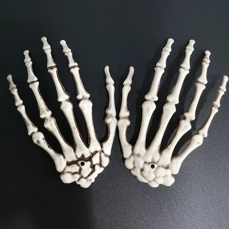 Realistic Skeleton Hand Props for Halloween Decorations - Life Size Plastic Bones