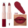 Double-Ended Lipstick & Lip Liner Pen Matte Pigment Waterproof 24H Lasting Makeup