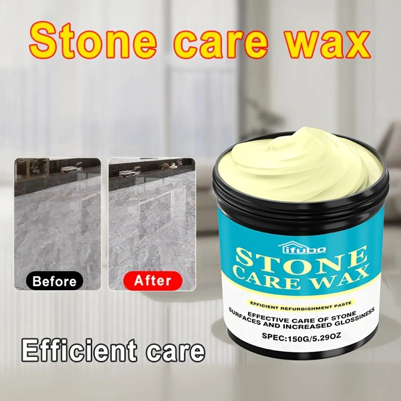 Marble & Stone Polishing Wax - High Gloss Enhancer for Tile and Granite