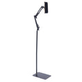 Adjustable 360° Rotating Tablet Floor Stand with Anti-Slip Base for Home Office Gym