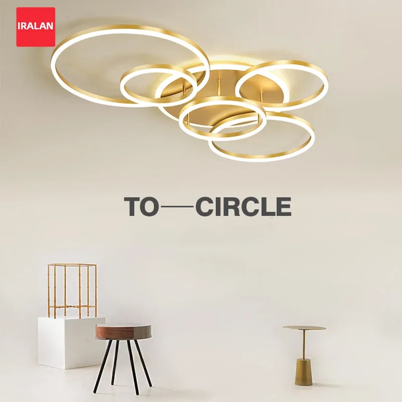 Modern Dimmable Ceiling Chandelier LED Light Fixture for Indoor Home Living
