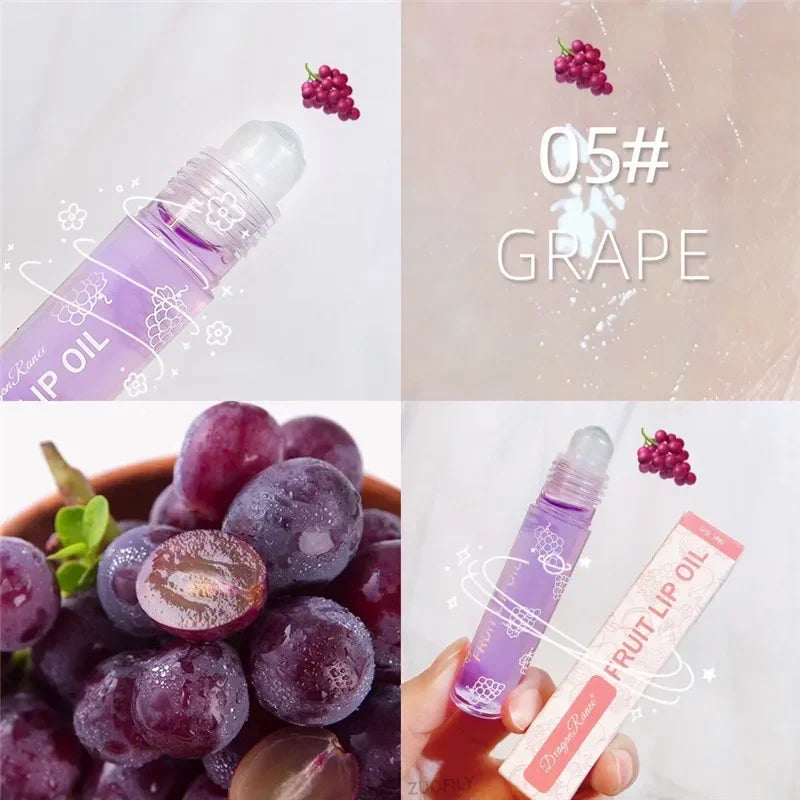 Fruit Lip Gloss with Moisturizing Lip Oil - Reduces Lines & Nourishes Lips