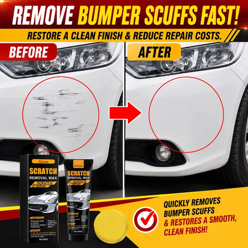 Car Scratch Remover Wax - Auto Paint Repair Cream for Light Scratches & Oxidation