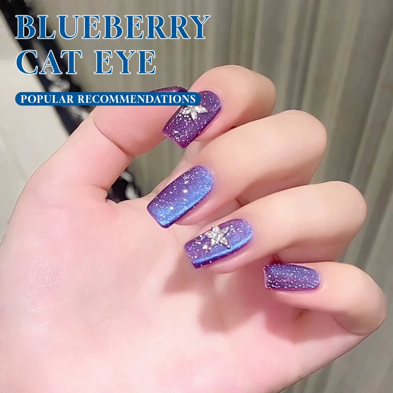 20pcs UV Gel Nail Polish Set with Blueberry & Purple Shades for UV Light Curing